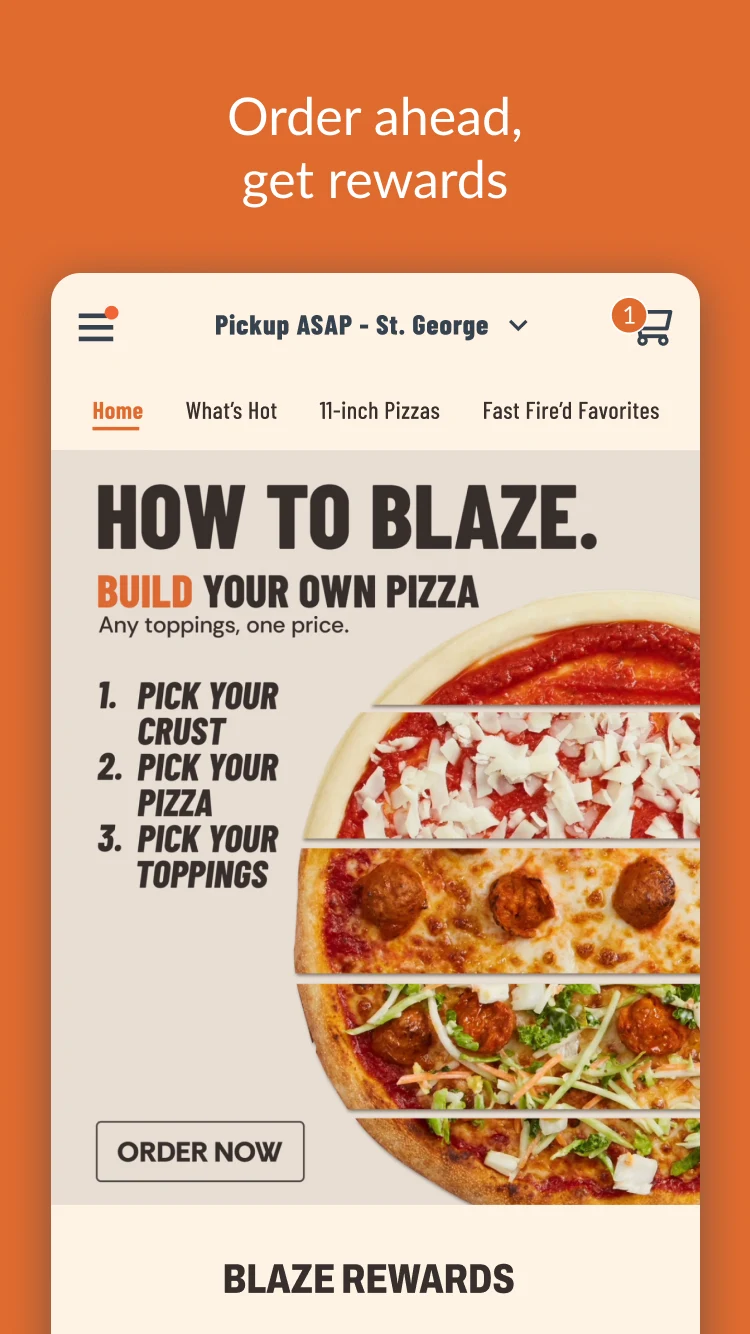 Blaze Pizza screenshot